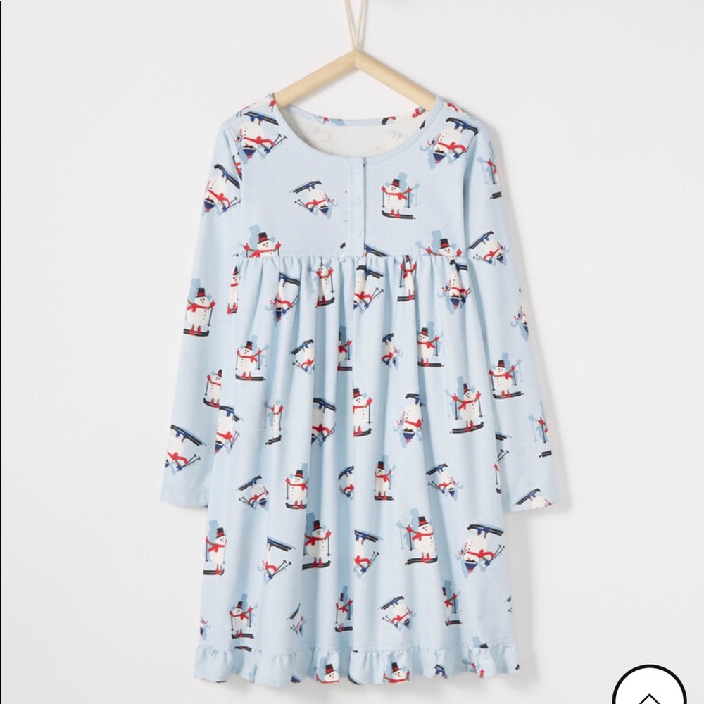 NWT Hanna Andersson Flannel snowman nightgown
